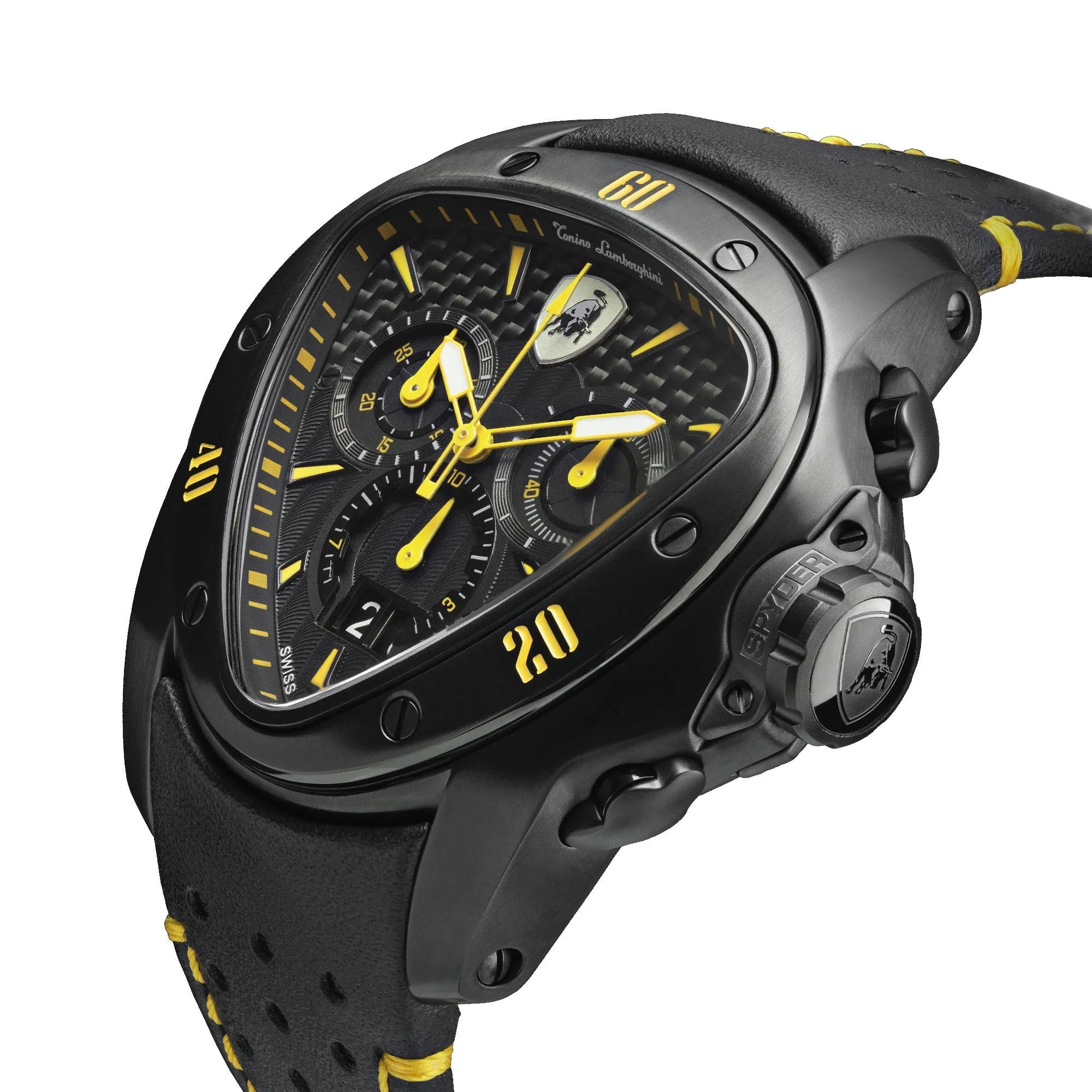 Tonino Lamborghini T9SE Men's Black Spyder X Chronograph Watch