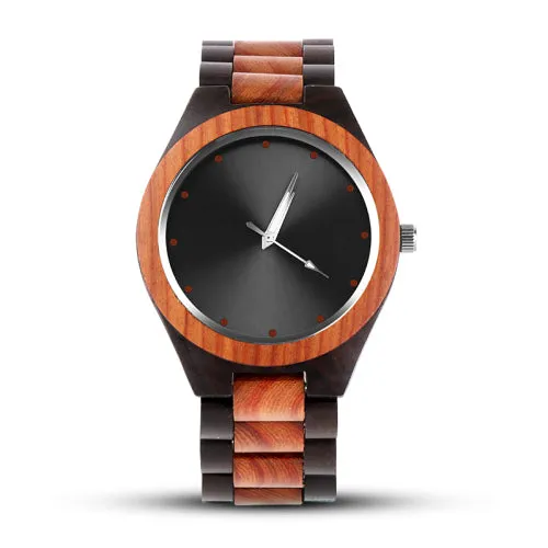 Top Luxury Wood Wrist Watch Unique Wood Watches Fashion Full Wooden Men's Watch Men Watch Wooden Clock