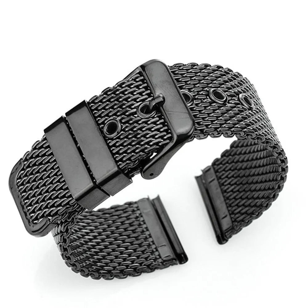 Universal Mesh Milanese Pin Buckle Replace Watch Strap
