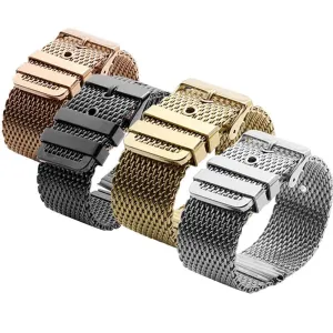 Universal Mesh Milanese Pin Buckle Replace Watch Strap