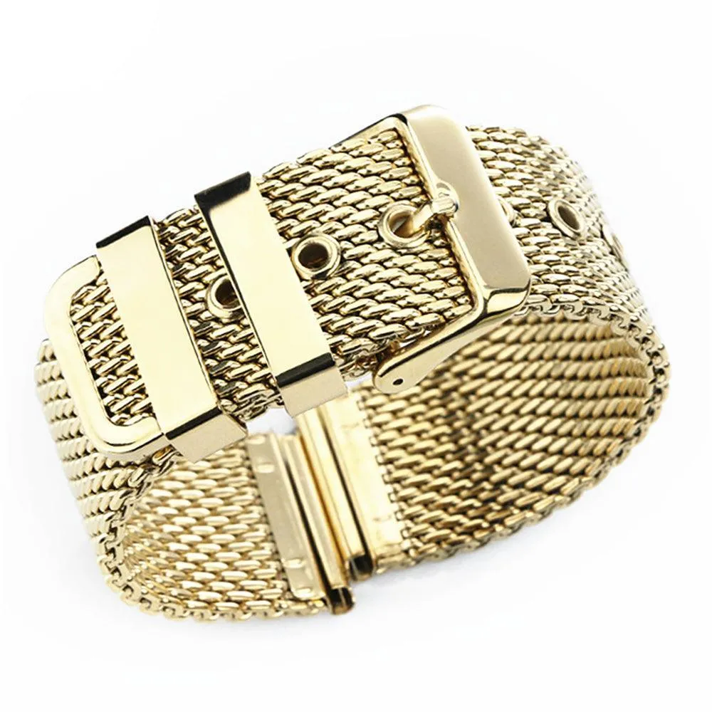 Universal Mesh Milanese Pin Buckle Replace Watch Strap