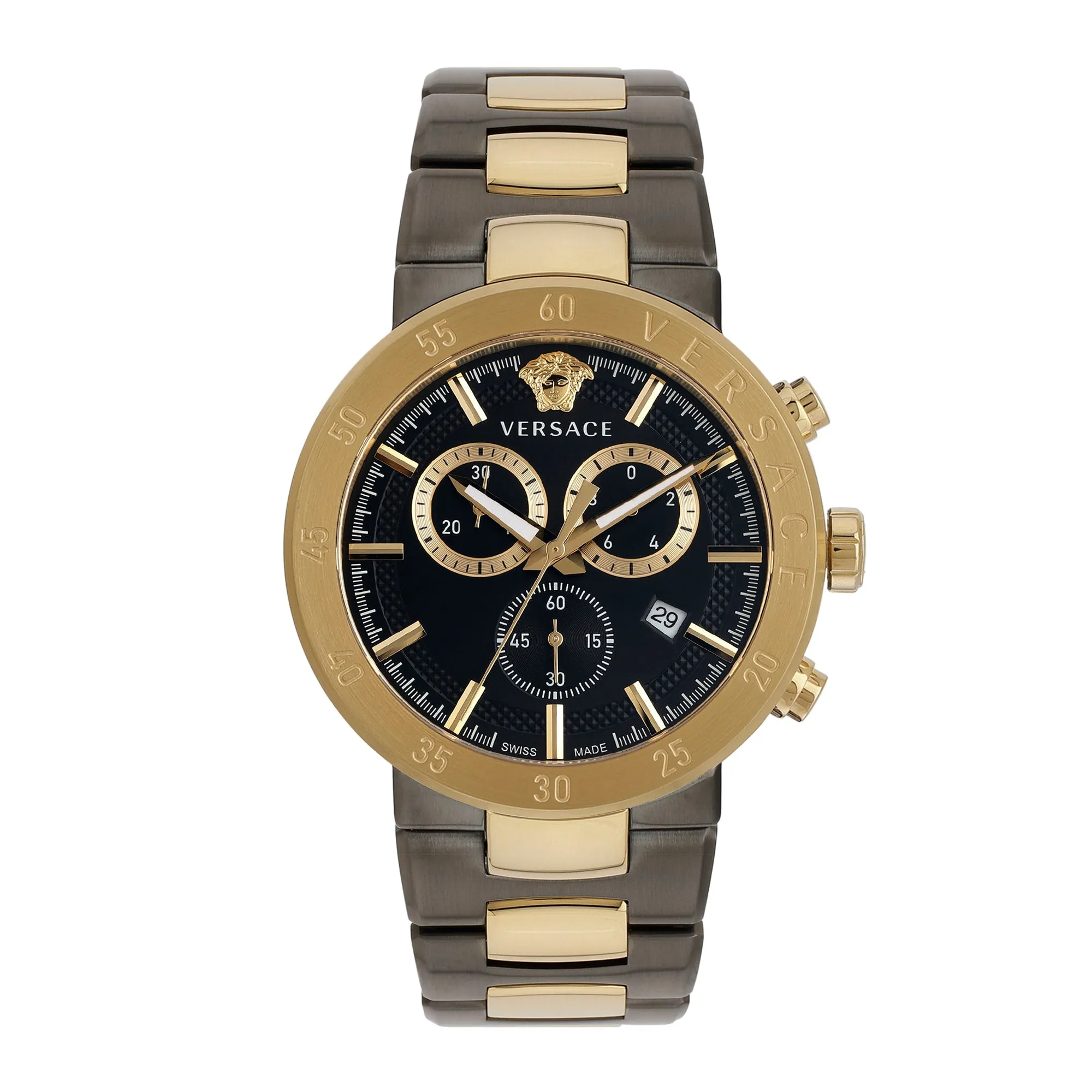 Versace Black Dial Analog Men Watch - VEPY01121