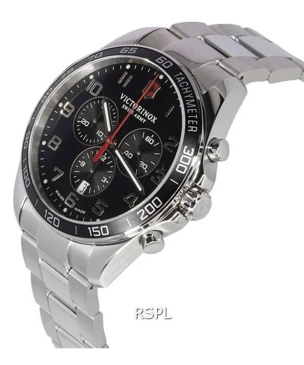Victorinox Fieldforce Classic Chronograph Black Dial Quartz 241899 100M Men's Watch