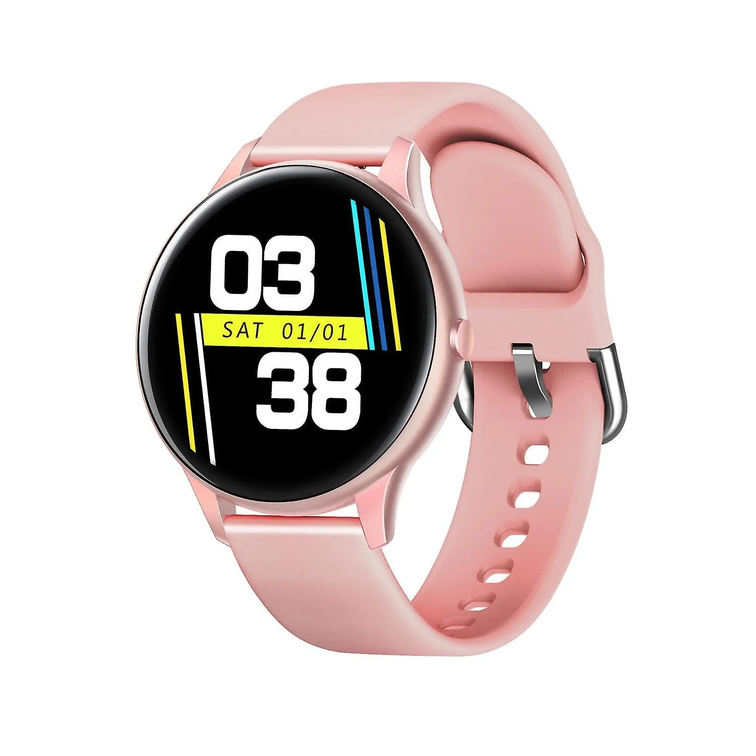 Watches sports smart watch fitness heart rate smart bracelet metal case watches pink