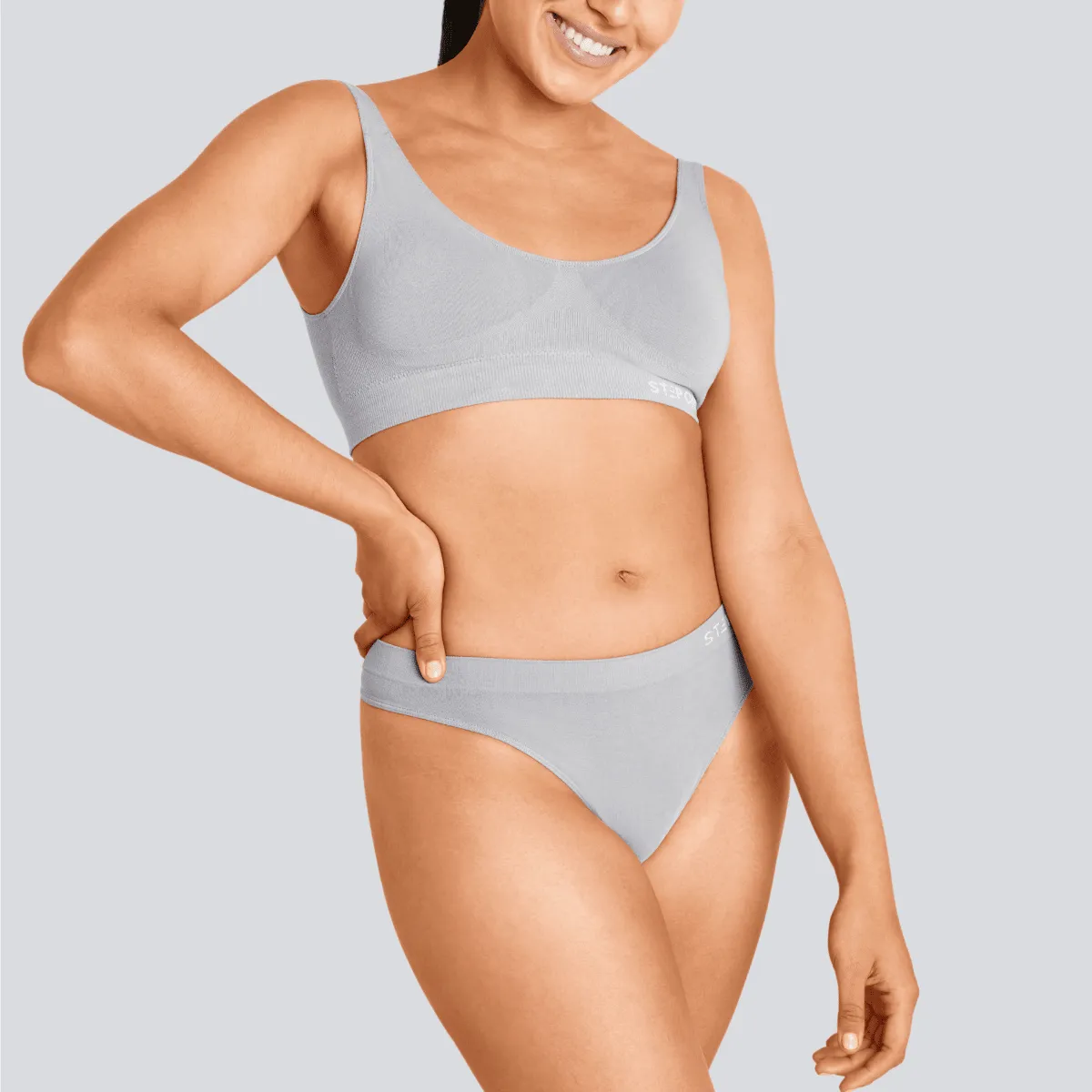 Women's SmoothFit Thong - Grey