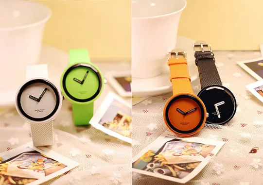 Women's Watch Minimalism Round Dial Candy Color Fashion watch